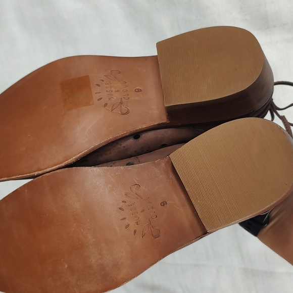 Musse & Cloud by Anthropologie Western Bohemian Cutout Ankle Booties Size 9 - Picture 5 of 9